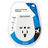 Travel Adapter (NZ/Australia Plug) with International Sockets (UK Hong Kong USA Canada Japan etc) & USB Ports (USB-A & USB-C)